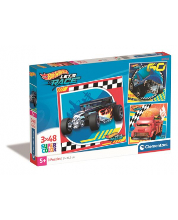 Clementoni Puzzle 3x48el Hot Wheels 25313