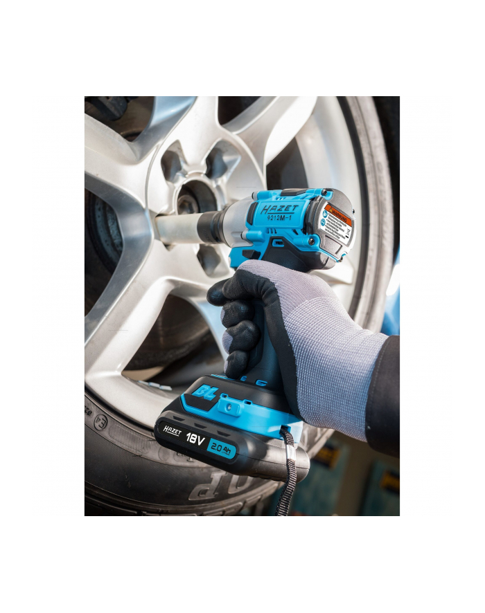 Hazet Mini Cordless Impact Wrench Set 9212M-1, 18Volt (blue/Kolor: CZARNY, Li-ion battery 2Ah) główny