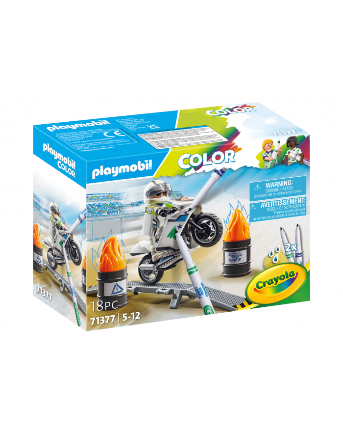 PLAYMOBIL 71377 Color Motocross Motorcycle, construction toy główny