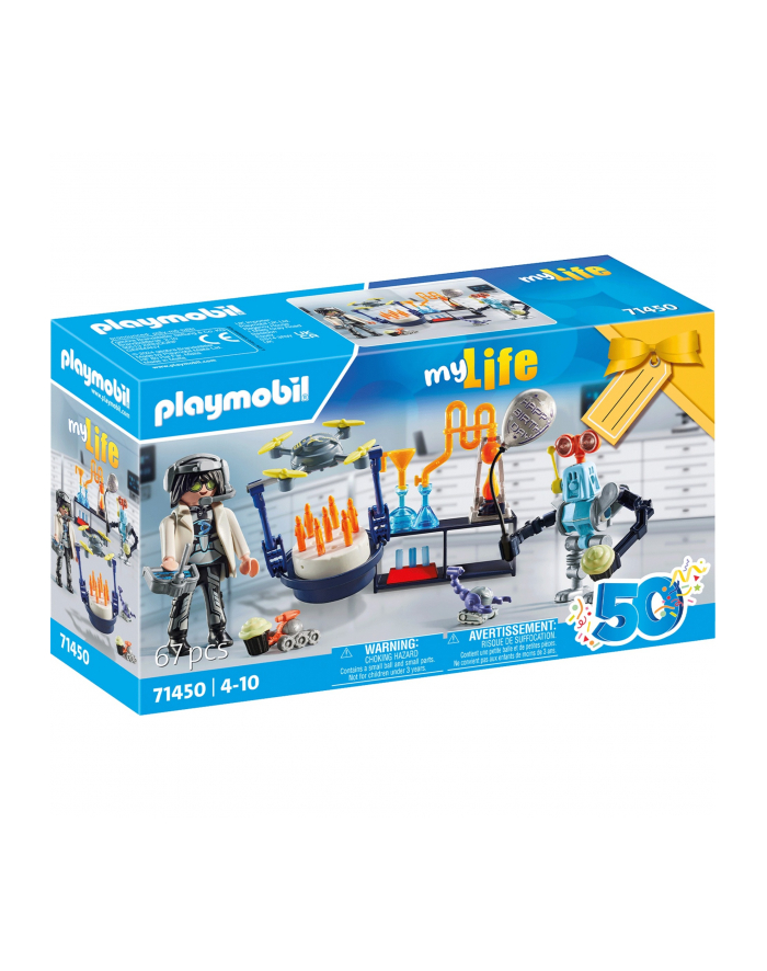 PLAYMOBIL 71450 City Life Researchers with robots, construction toy główny