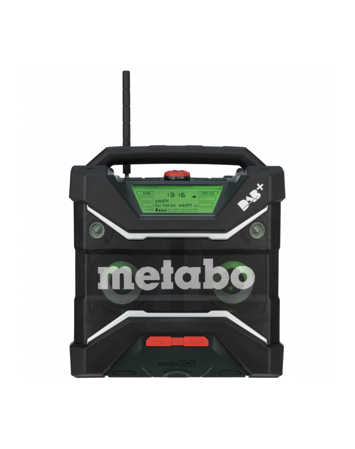 Radio budowlane Metabo RC 12-18 32W BT DAB+ + kabel sieciowy (bez akumulatora) główny