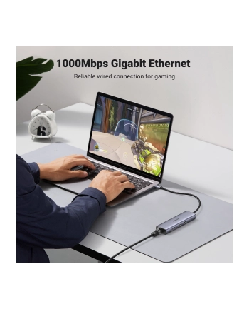 Ugreen Adapter Hub Ugreen Usb_C Do 2X Usb 3.0 Hdmi Rj45 Sd/Tf 90568 nr 1