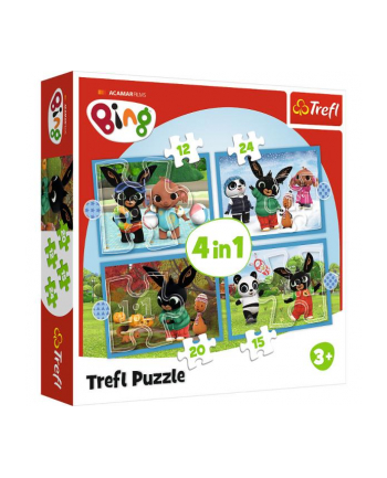 Puzzle 4w1 Wesoły Bing 34631 TREFL