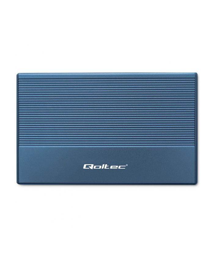 qoltec Obudowa | Kieszeń na dysk SSD HDD 2.5' | SATA | USB 3.0 | Super  speed 5Gb/s | 2TB | Niebieskia główny