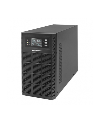 qoltec Zasilacz awaryjny UPS 3kVA | 3000W | Power Factor 1.0 | LCD | EPO| USB | On-line