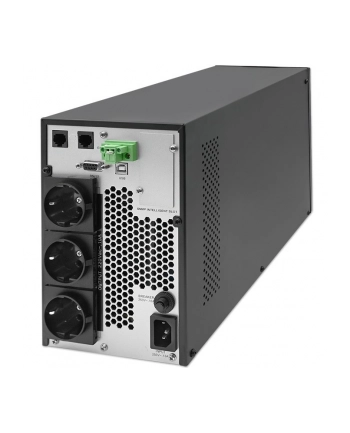 qoltec Zasilacz awaryjny UPS 2kVA | 2000W | Power Factor 1.0 | LCD | EPO| USB | On-line nr 1