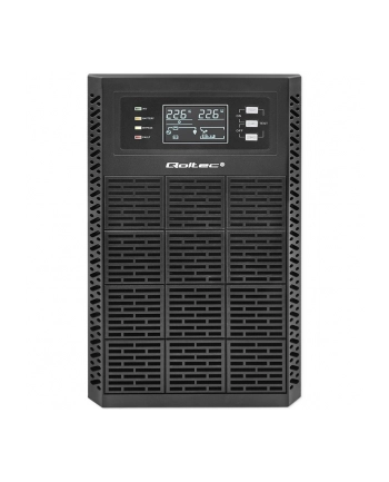 qoltec Zasilacz awaryjny UPS 3kVA | 3000W | Power Factor 1.0 | LCD | EPO| USB | On-line nr 2