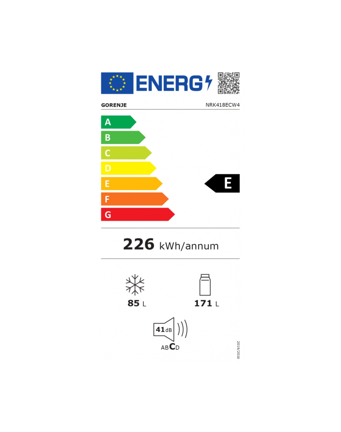 gorenje Chłodziarko-zamrażarka NRK418ECW4 główny