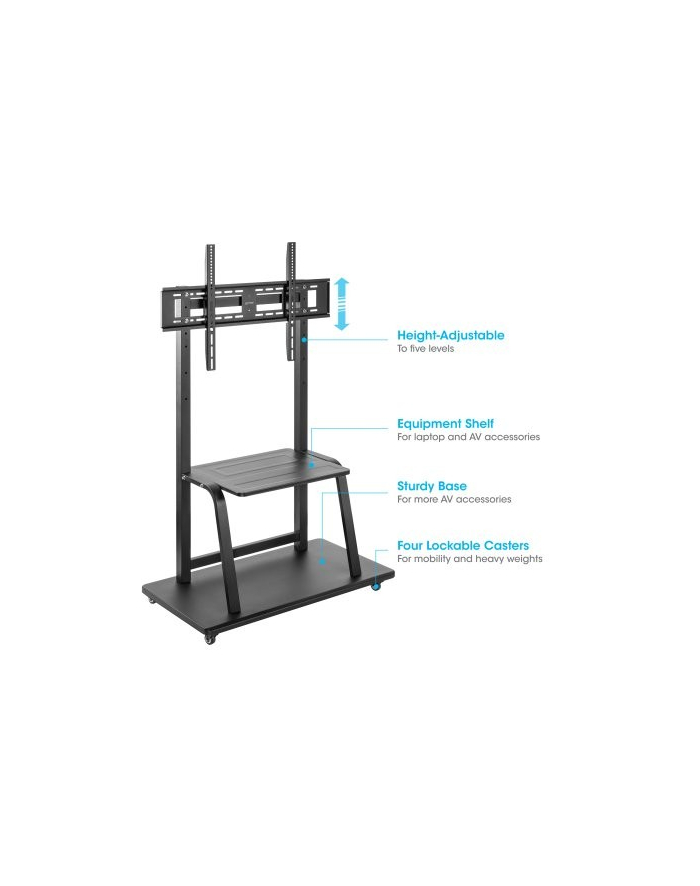 manhattan Stojak mobilny do TV 37-100cali, 150kg, półka AV główny