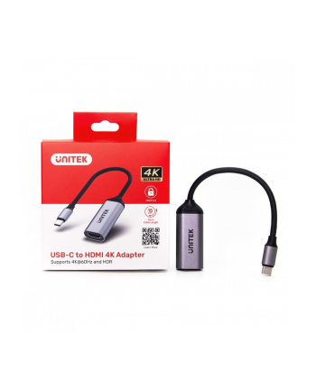 unitek Adapter USB-C - HDMI 2.0, 4K 60Hz, M/F, V1420A
