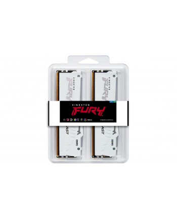 KINGSTON 32GB 6000MT/s DDR5 CL30 DIMM Kit of 2 FURY Beast White RGB EXPO nr 2