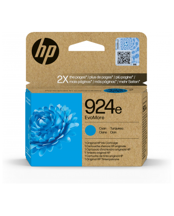 hp inc. Tusz 924e Cyan 4K0U7NE