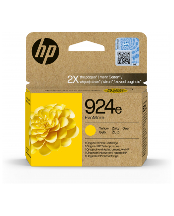 hp inc. Tusz 924e Yellow 4K0U9NE