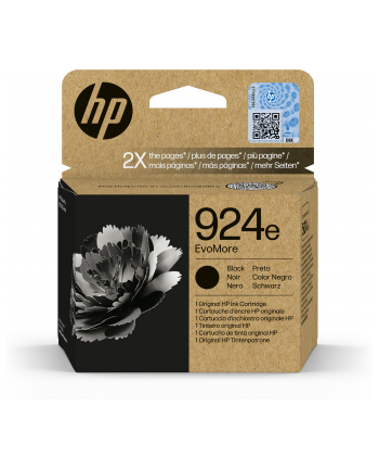 hp inc. Tusz 924e Black 4K0V0NE