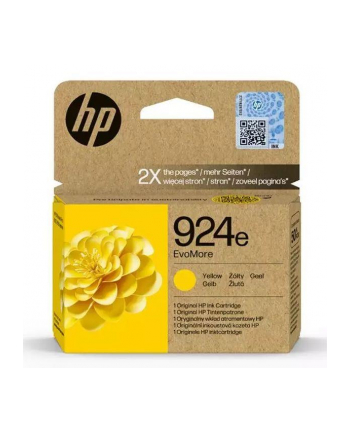 hp inc. Tusz 924e Yellow 4K0U9NE