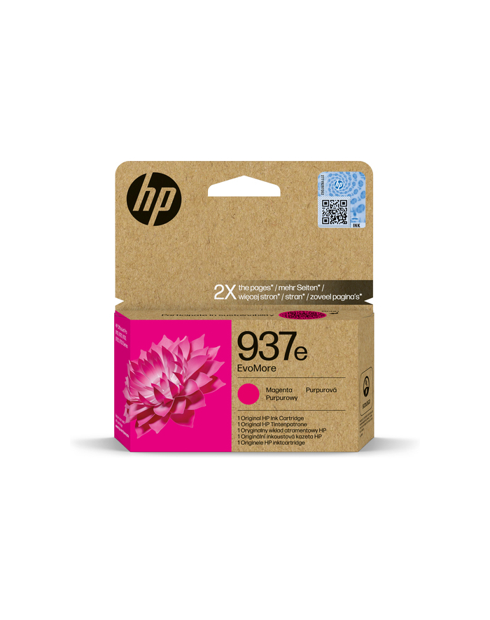 hp inc. Tusz 937e Magenta 4S6W7NE główny