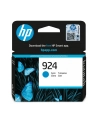 hp inc. Tusz 924 Cyan 4K0U3NE - nr 37