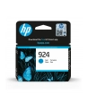 hp inc. Tusz 924 Cyan 4K0U3NE - nr 9