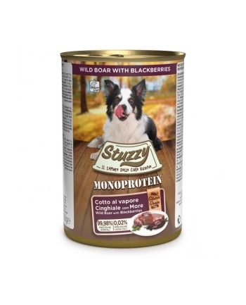 agras pet foods STUZZY dla psów Monopczerwonyein Dzik 400g nr 1