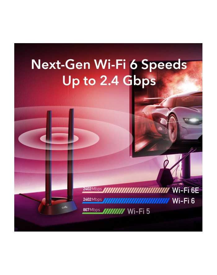 Express Adapter Cudy Wi-Fi 6E PCI AX5400 główny