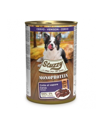 agras pet foods STUZZY dla psów Monopczerwonyein Dziczyzna 400g