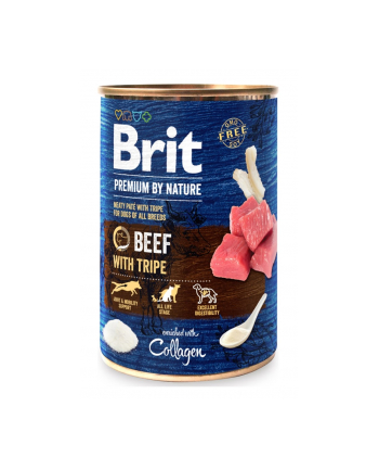 BRIT Premium By Nature Wołowina i flaczki 400g