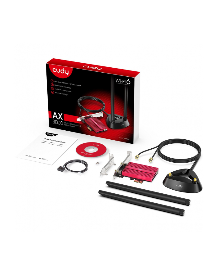 Express Adapter Cudy Wi-Fi 6E PCI AX5400 główny
