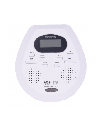 denver Discman z auto resume i anti-shock DMP-395W biały