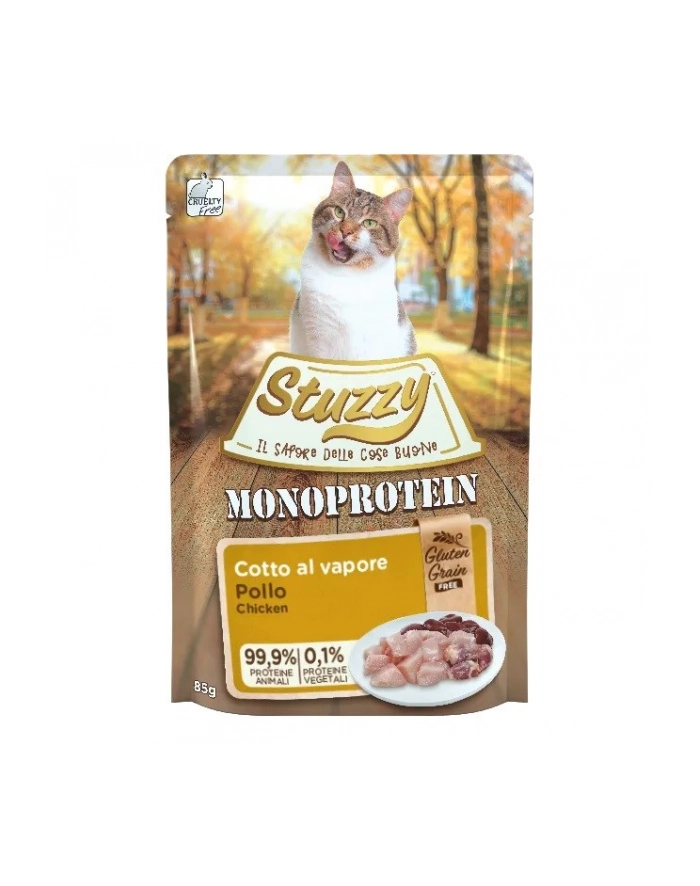 agras pet foods STUZZY dla kotów Monopczerwonyein Drób dla Dorosłych 85g główny