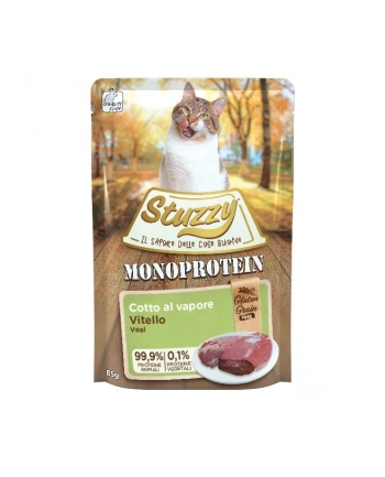 agras pet foods STUZZY dla kotów Monopczerwonyein Cielęce dla Dorosłych 85g nr 1