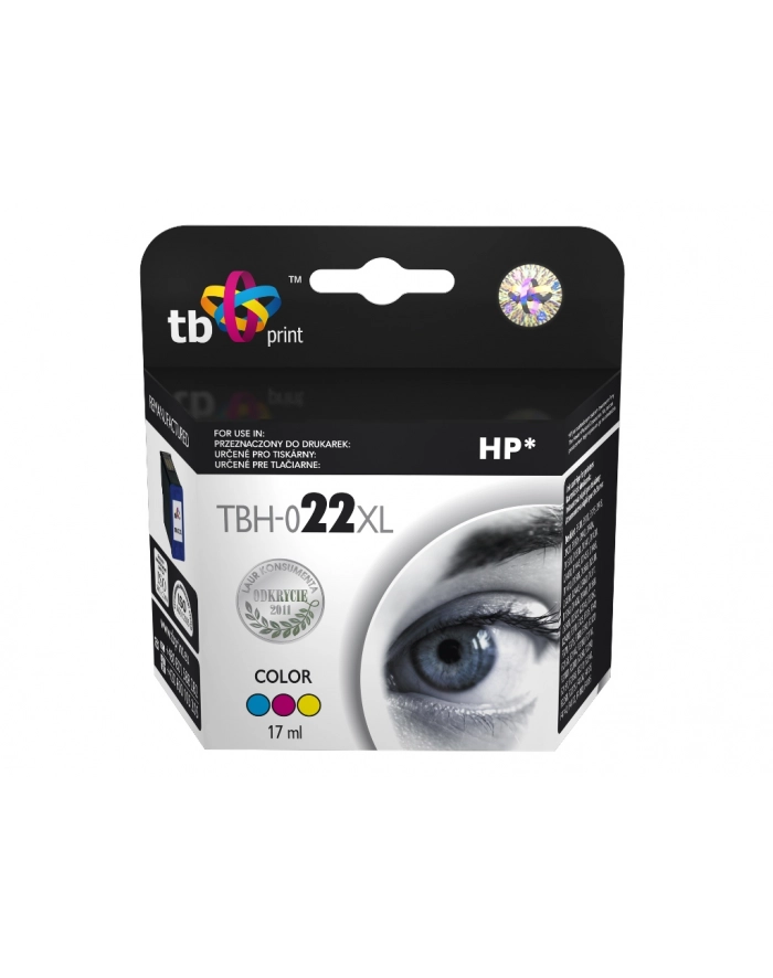 Tusz TB Print TBH-022XL (HP Nr 22 - C9352AE) Kolor refabrykowany główny