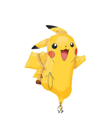 amscan SUPERSHAPE '';PIKACHU''; BALON FOLIOWY, P38, LUZEM, 62 X 78 CM