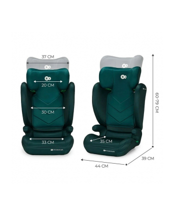 Kinderkraft fotelik samochodowy I-SPARK i-Size 100-150cm zielony