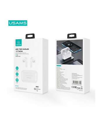 usams Słuchawki Bluetooth TWS 5.0 ANC LY Series białe BHULY06