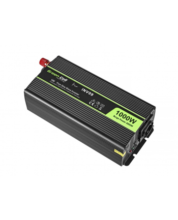 PRZETWORNICA NAPIĘCIA INWERTER Green Cell 12V -'gt; 230V 1000W/2000W CZYSTA SINUSOIDA INV09 nr 2
