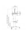 techly Stojak mobilny do TV 37-70cali, 50kg, 2 półki - nr 15