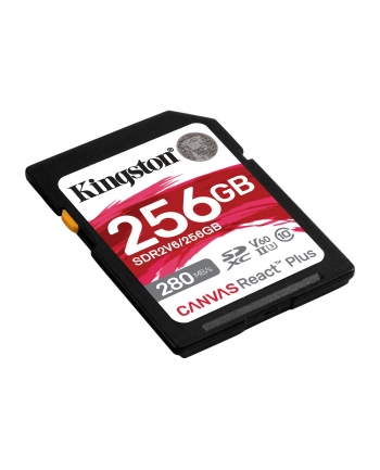kingston Karta pamięci SD 256GB React Plus 280/150/MB/s U3 V60 nr 1