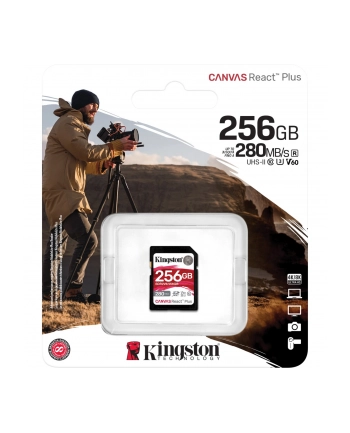 kingston Karta pamięci SD 256GB React Plus 280/150/MB/s U3 V60 nr 2