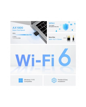 tp-link Karta sieciowa Archer TX20U Nano USB Adapter AX1800