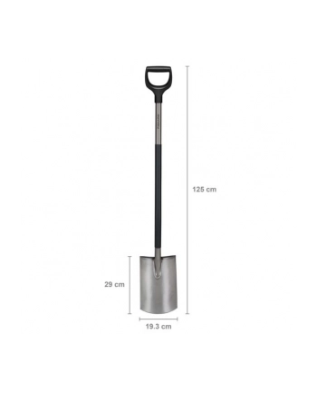 fiskars Szpadel prosty Ergonomic 1067512 Szary