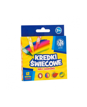 Kredki świecowe okrągłe ASTRA 12 kolorów 8/90mm 316023006