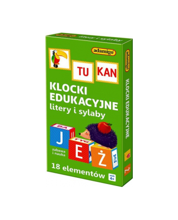 Klocki edukacyjne 18 elementowe ADAMIGO