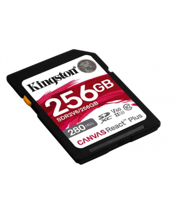 kingston Karta pamięci SD 256GB React Plus 280/150/MB/s U3 V60