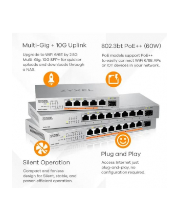 zyxel Przełącznik 8P 2,5G+ 1SFP+ XMG-108-ZZ0101F