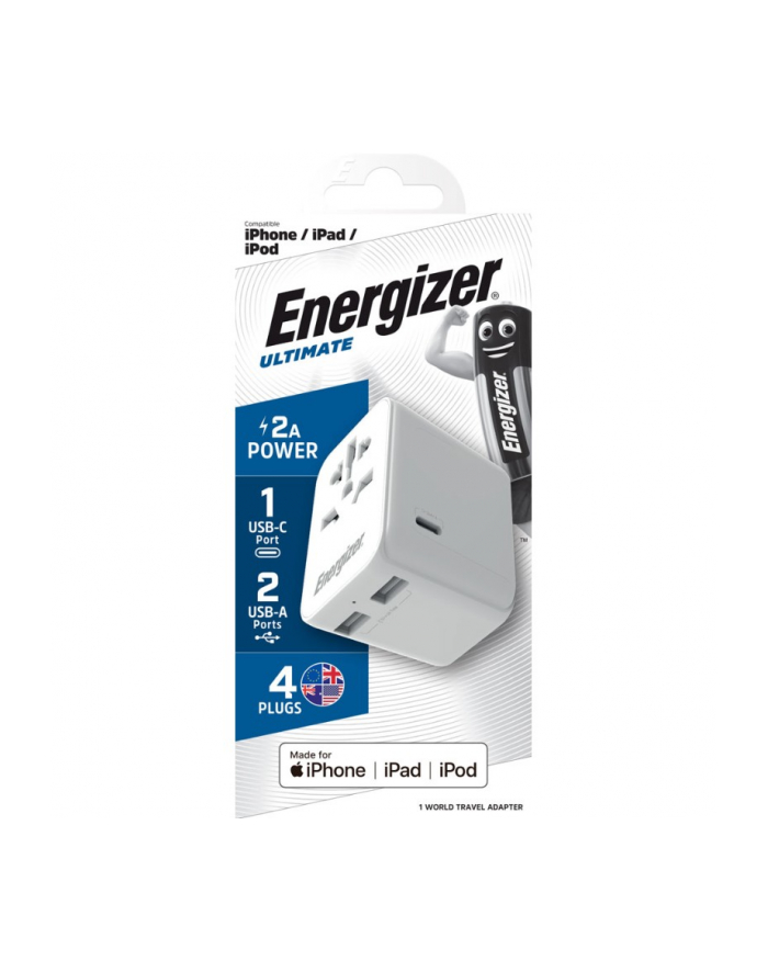 energizer Ładowarka / Adapter podróżny (wersja europejska) / US / AU / UK główny