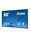 iiyama Monitor wielkoformatowy 49.5 cala LH5060UHS-B1AG matowy 24h/7 500(cd/m2) VA 3840 x 2160 UHD(4K) System Android.11 Wifi CMS(iiSignage2) - nr 57