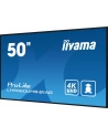 iiyama Monitor wielkoformatowy 49.5 cala LH5060UHS-B1AG matowy 24h/7 500(cd/m2) VA 3840 x 2160 UHD(4K) System Android.11 Wifi CMS(iiSignage2) - nr 88