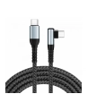 IBOX USB-C Cable 100W 2m Black 90-degree connector - nr 1
