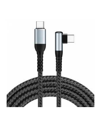 IBOX USB-C Cable 100W 2m Black 90-degree connector