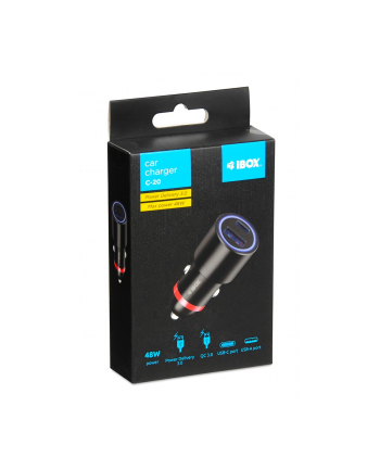 IBOX C-20 Car charger 48W USB A+C